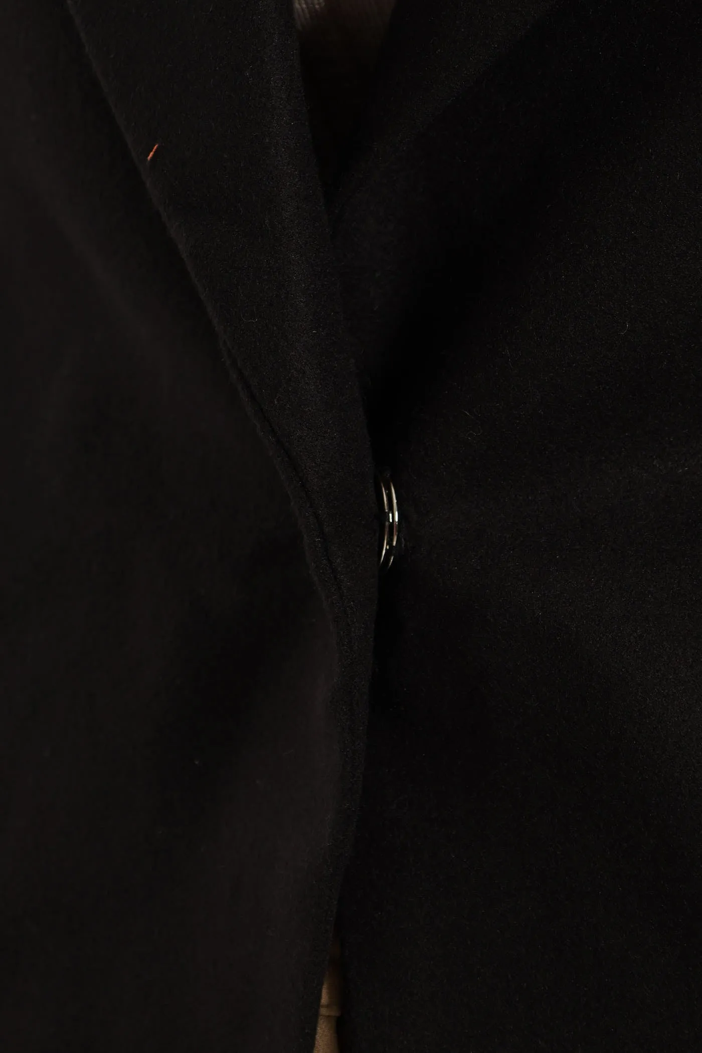 Charlotte Metal Trim Collar Coat - Black