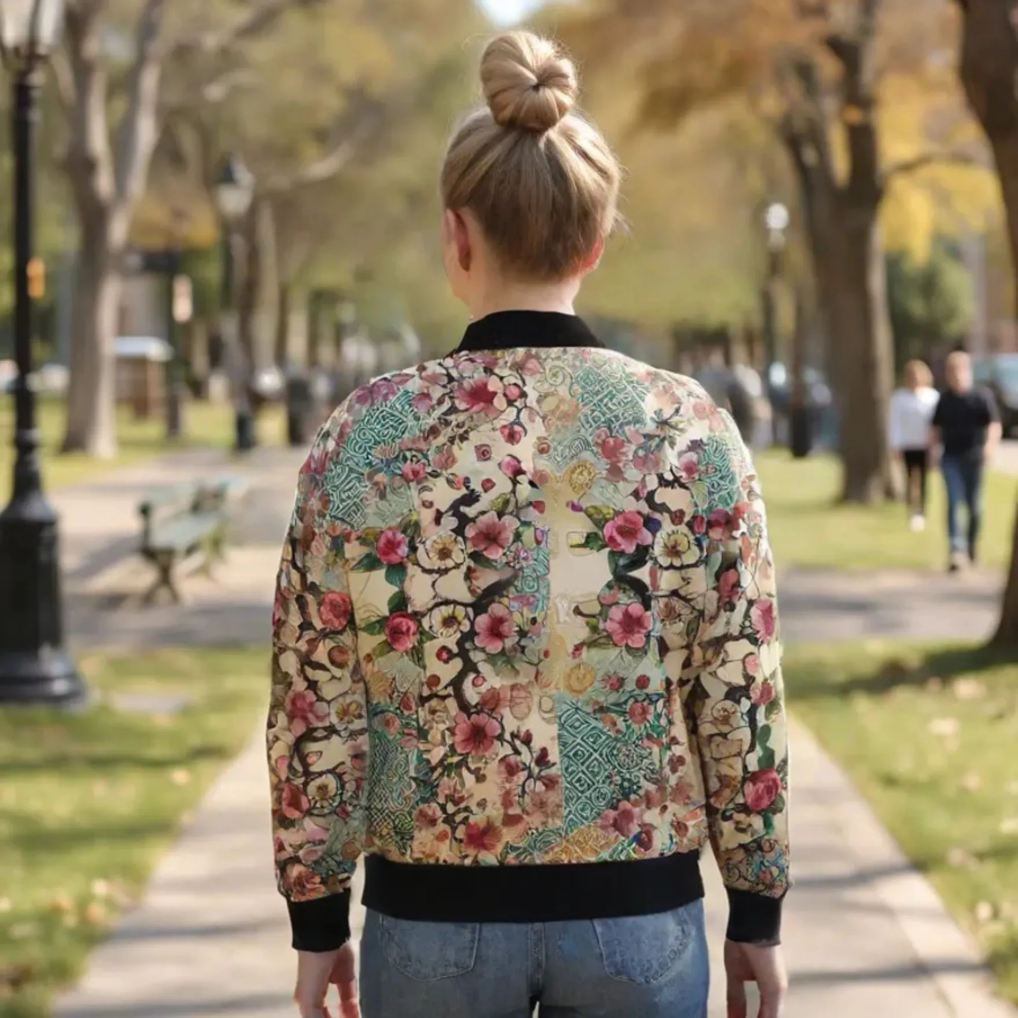 Cherry Blossom Bomber Jacket