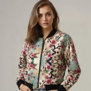 Cherry Blossom Bomber Jacket