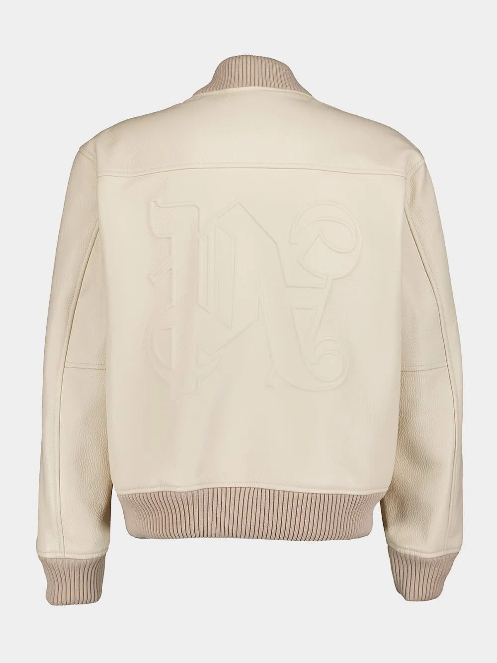Classic Cream Bomber Jacket