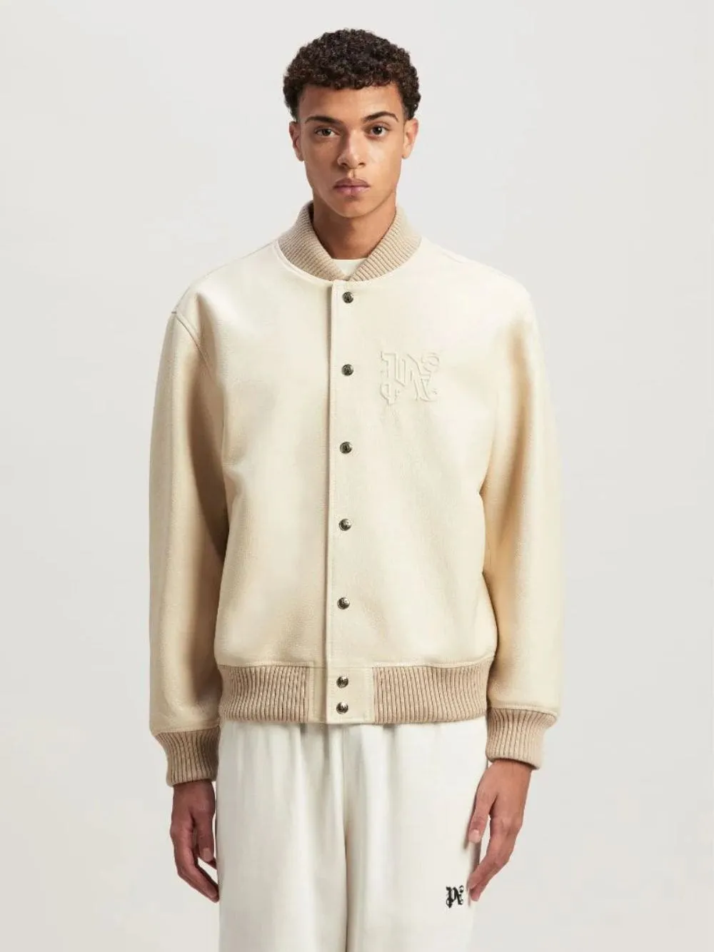 Classic Cream Bomber Jacket