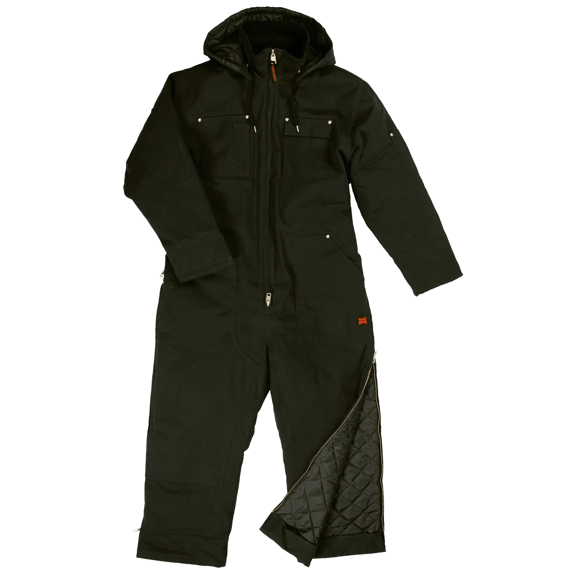 CLWC013-XLT-Black Coveralls Insulated Tough Duck