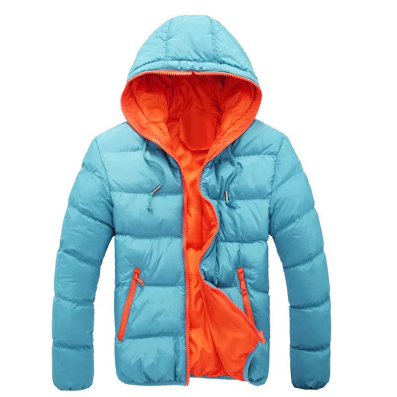 Coat Men Slim Casual Warm Jacket Hooded Essential Thick Men Coat Parka Overcoat Hoodie Zipper Pocket Masculino Coat Oct21