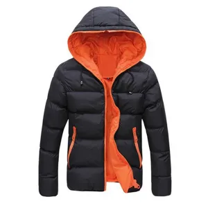 Coat Men Slim Casual Warm Jacket Hooded Essential Thick Men Coat Parka Overcoat Hoodie Zipper Pocket Masculino Coat Oct21