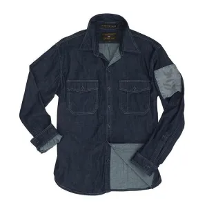 Cockpit USA Chambray Work Shirt With Insignia