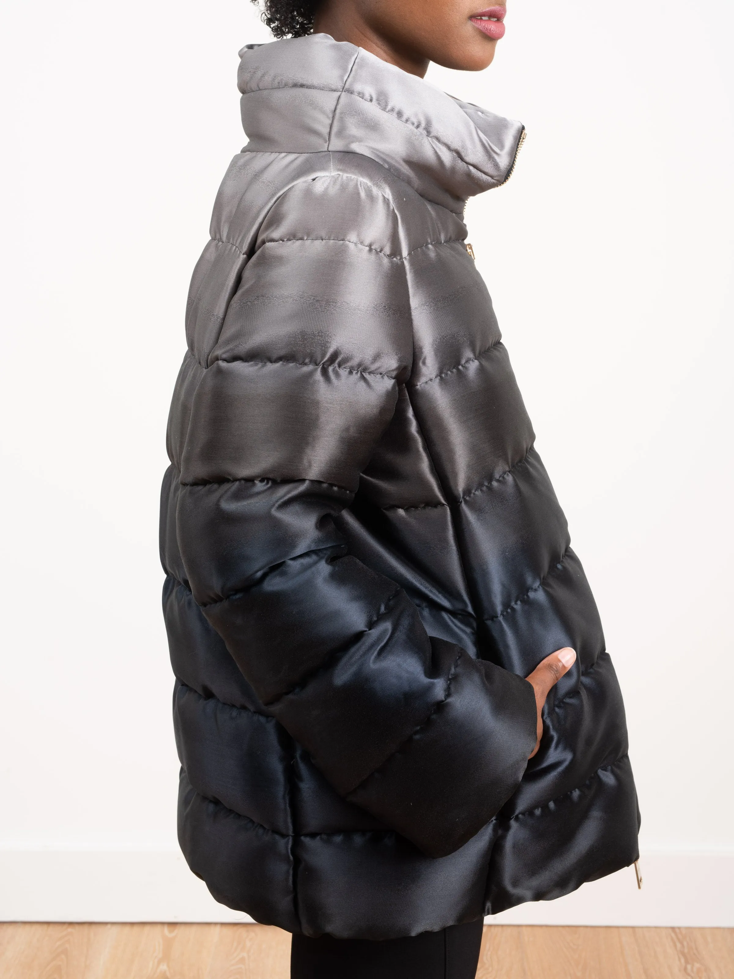 cocoon coat - ombre