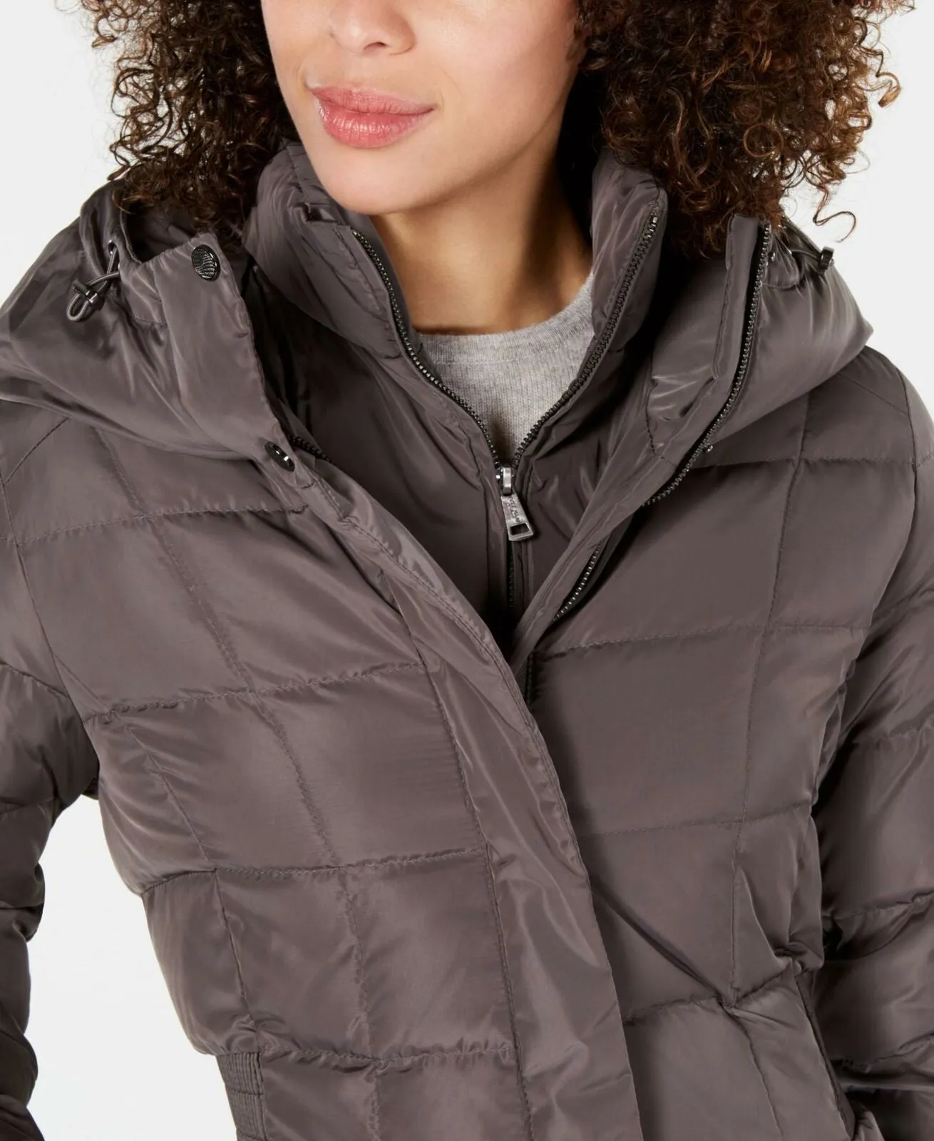 Cole Haan Women's Maxi Hooded Down Puffer Coat