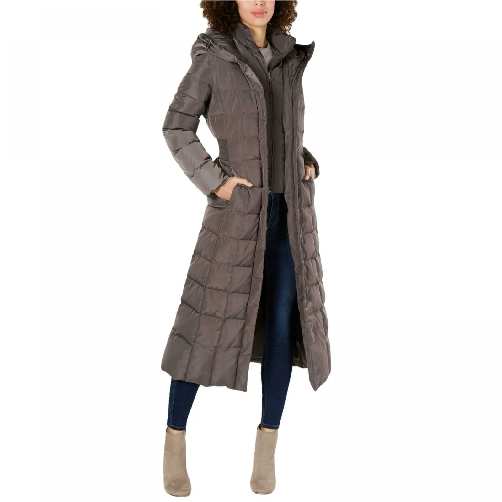 Cole Haan Women's Maxi Hooded Down Puffer Coat