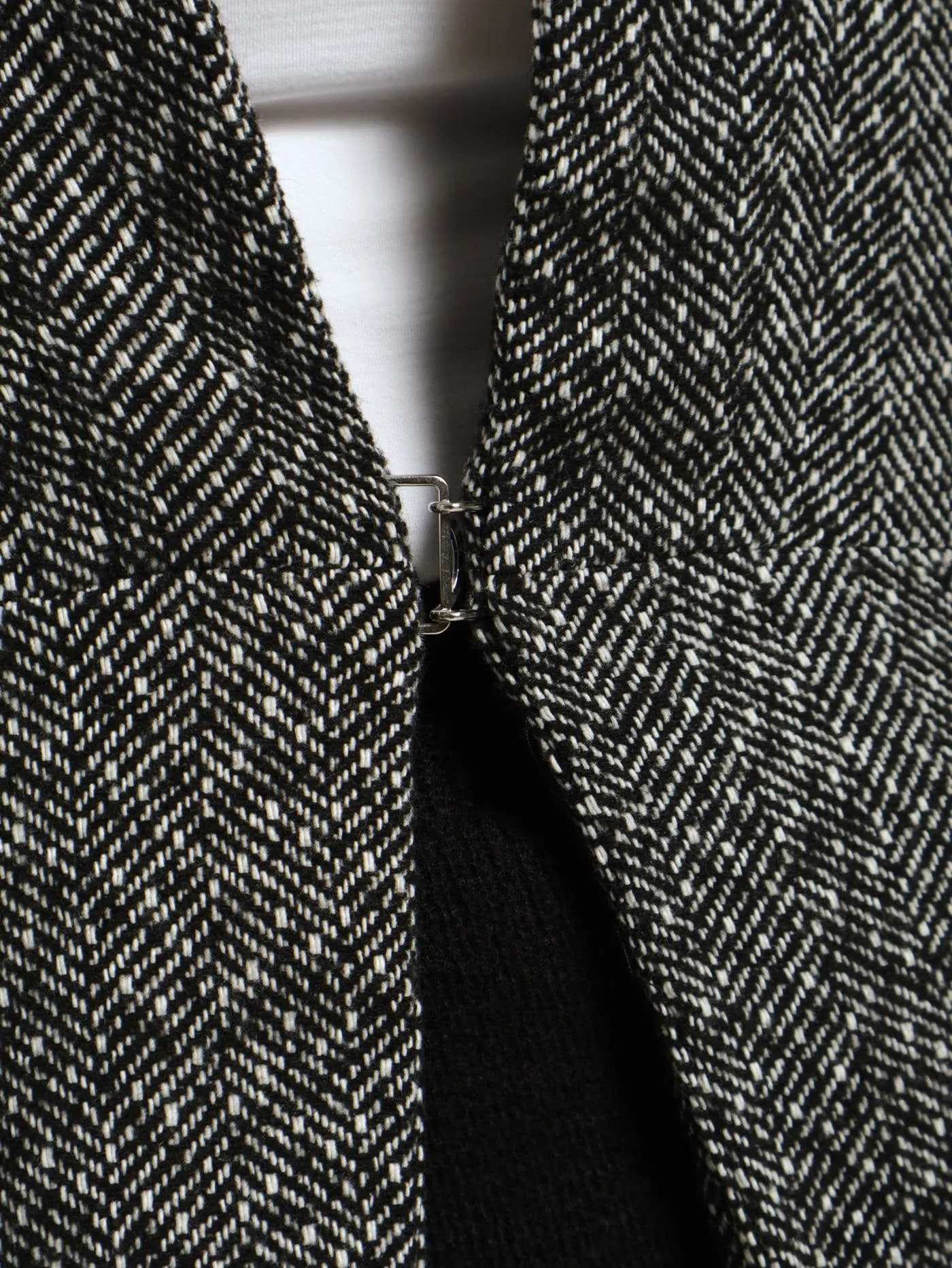Collarless Coat - Grey