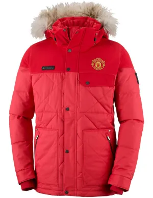 Columbia Men Red Barlow Pass 550 TurboDown Quilted Jkt