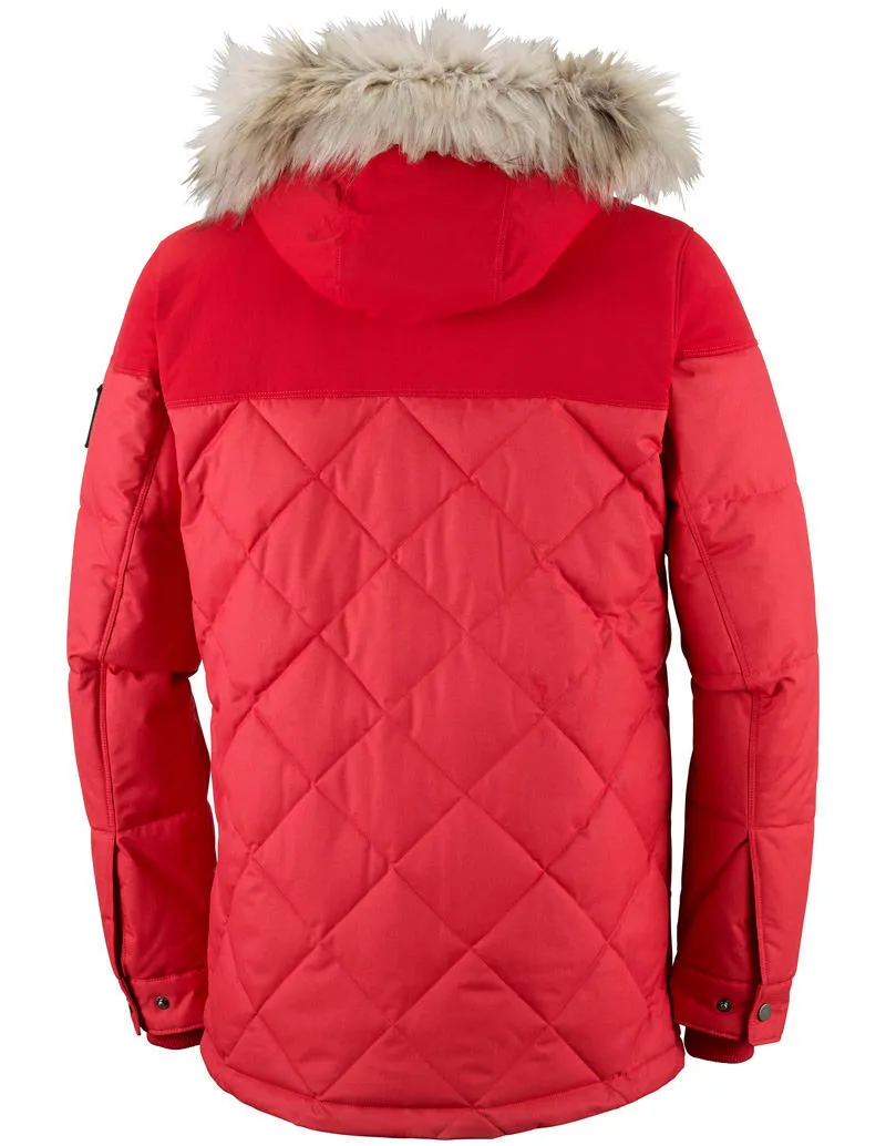 Columbia Men Red Barlow Pass 550 TurboDown Quilted Jkt