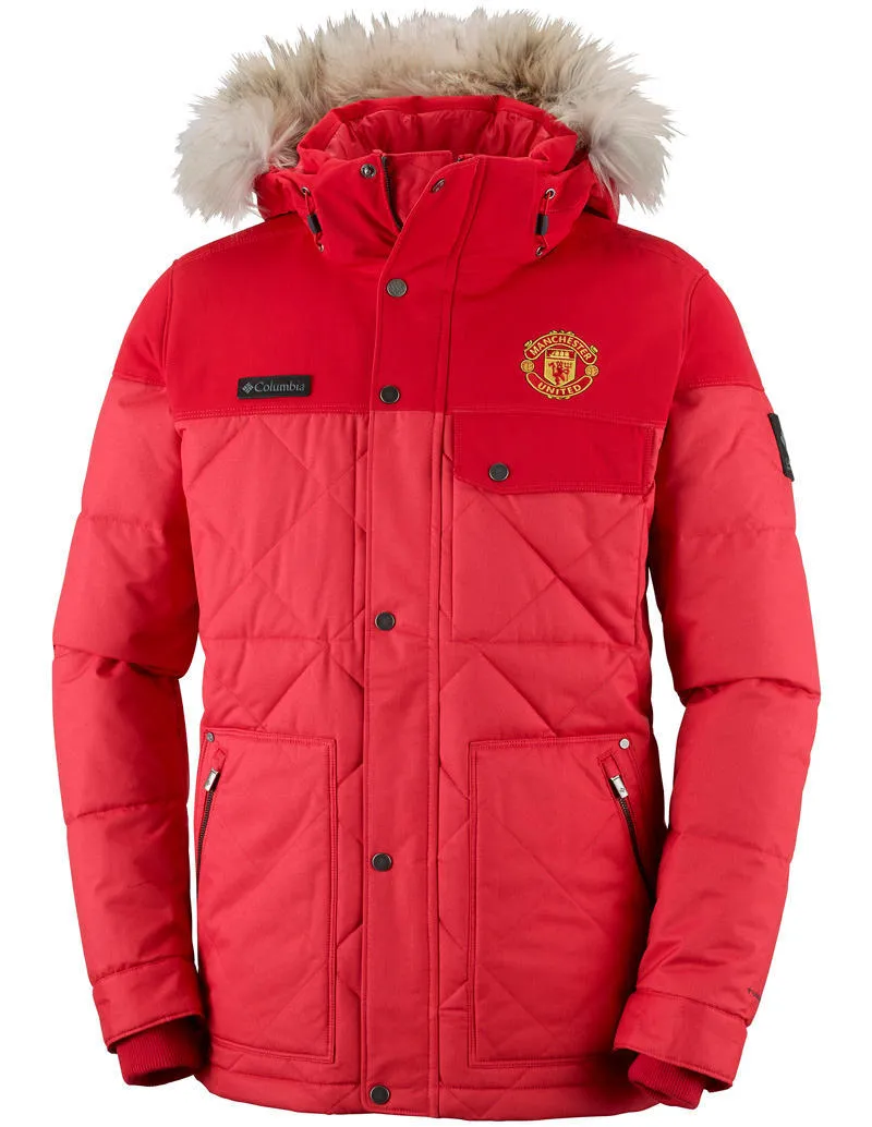 Columbia Men Red Barlow Pass 550 TurboDown Quilted Jkt