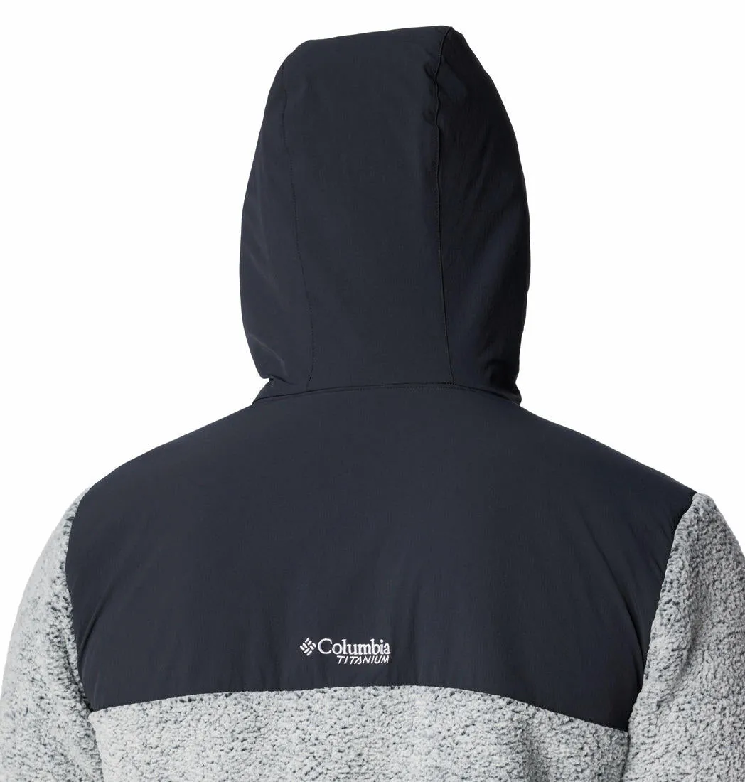 Columbia Mens White Arctic Crest Sherpa Full Zip Jacket
