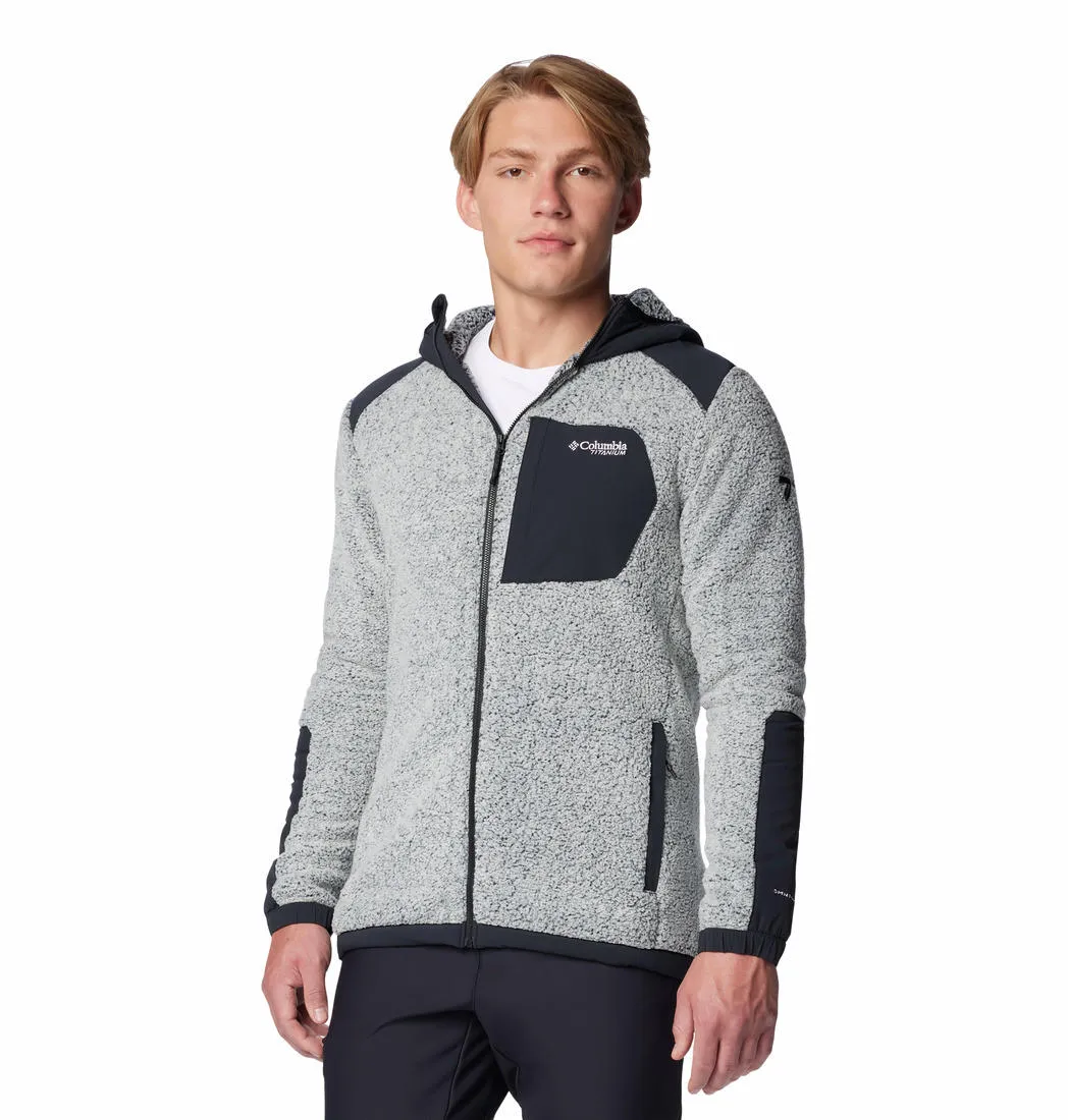 Columbia Mens White Arctic Crest Sherpa Full Zip Jacket