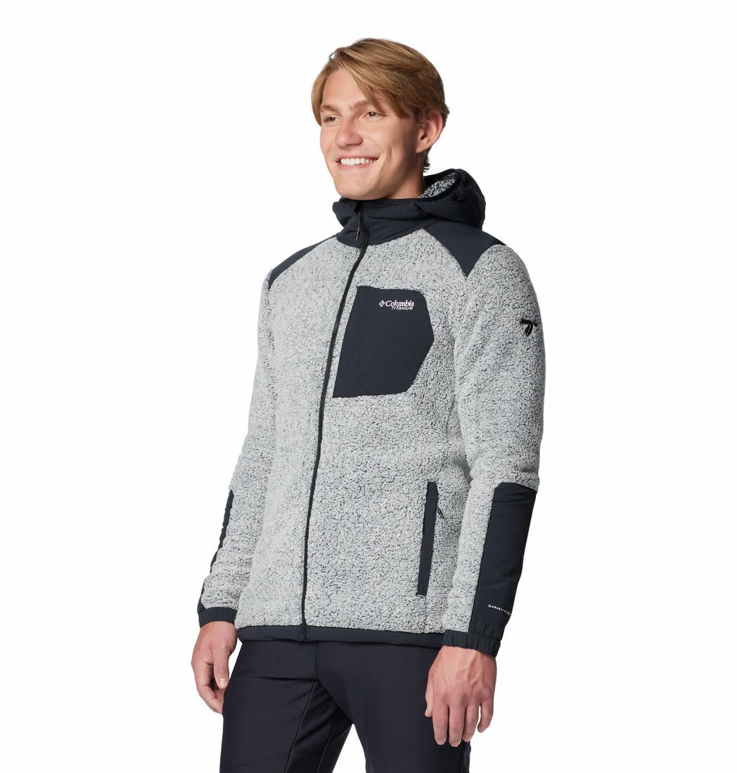 Columbia Mens White Arctic Crest Sherpa Full Zip Jacket
