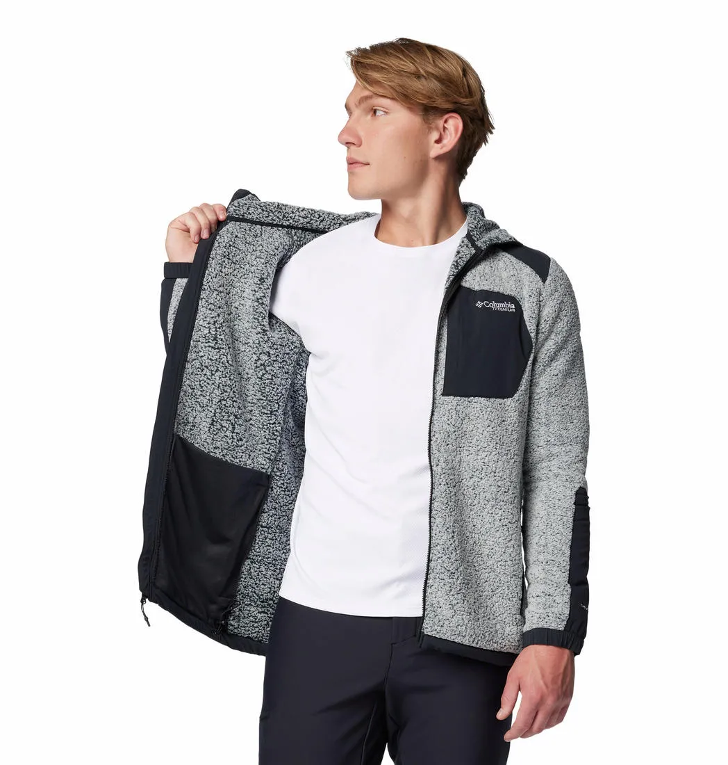 Columbia Mens White Arctic Crest Sherpa Full Zip Jacket