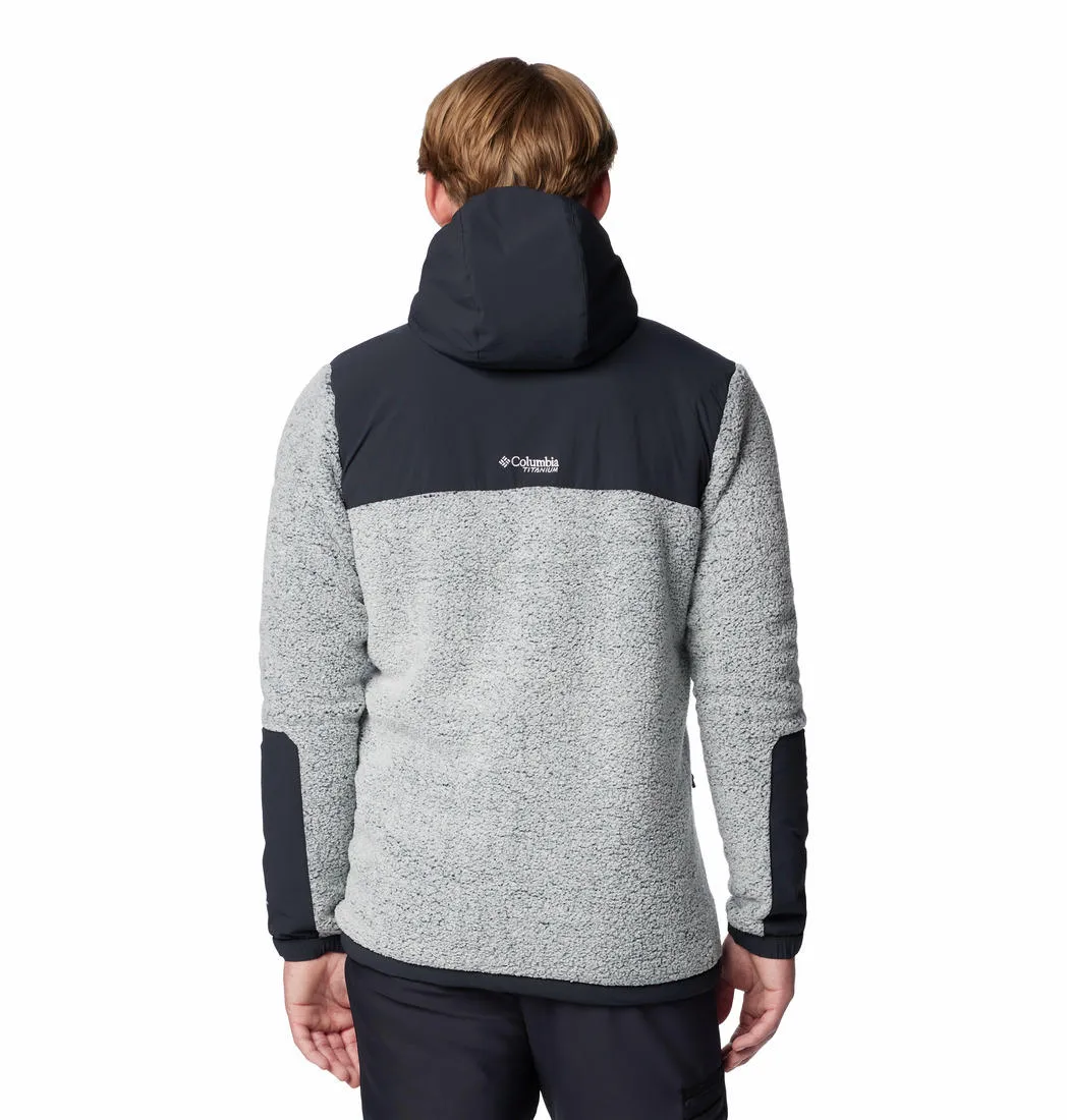 Columbia Mens White Arctic Crest Sherpa Full Zip Jacket