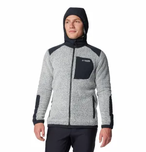 Columbia Mens White Arctic Crest Sherpa Full Zip Jacket