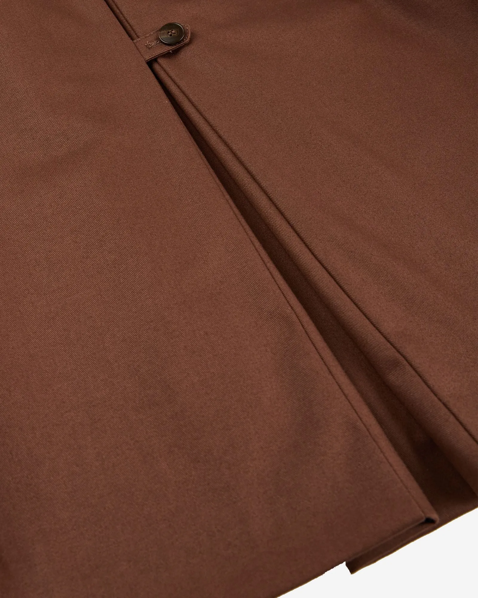Cotton gabardine pea coat