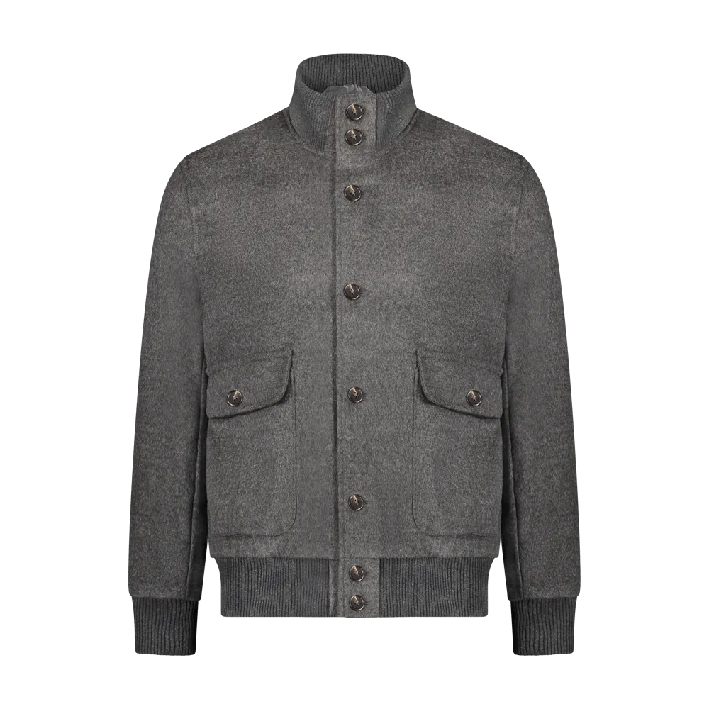 Custom Barracuda Bomber Jacket - Grey