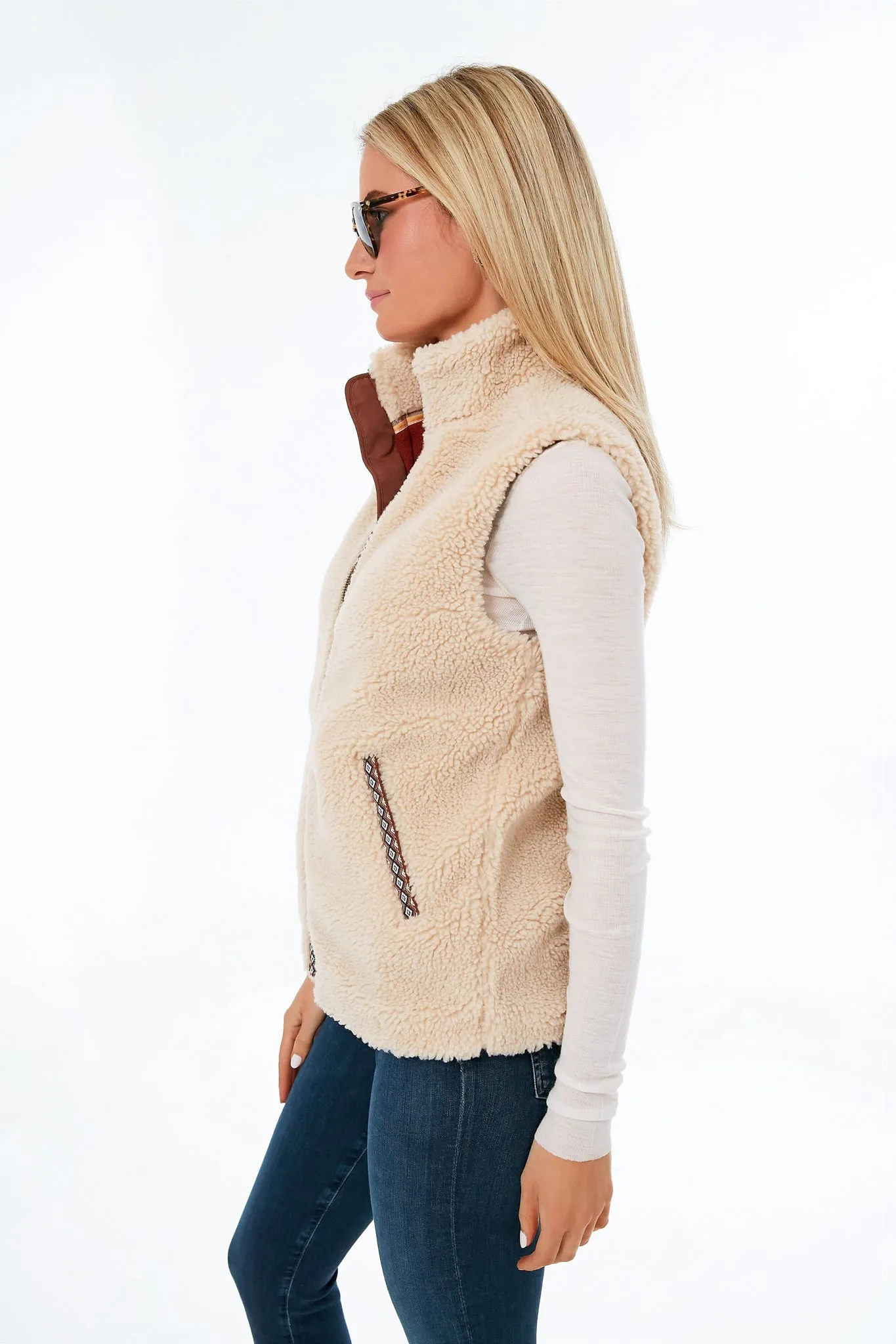 Dark Cream Ashbury HP Fleece Vest