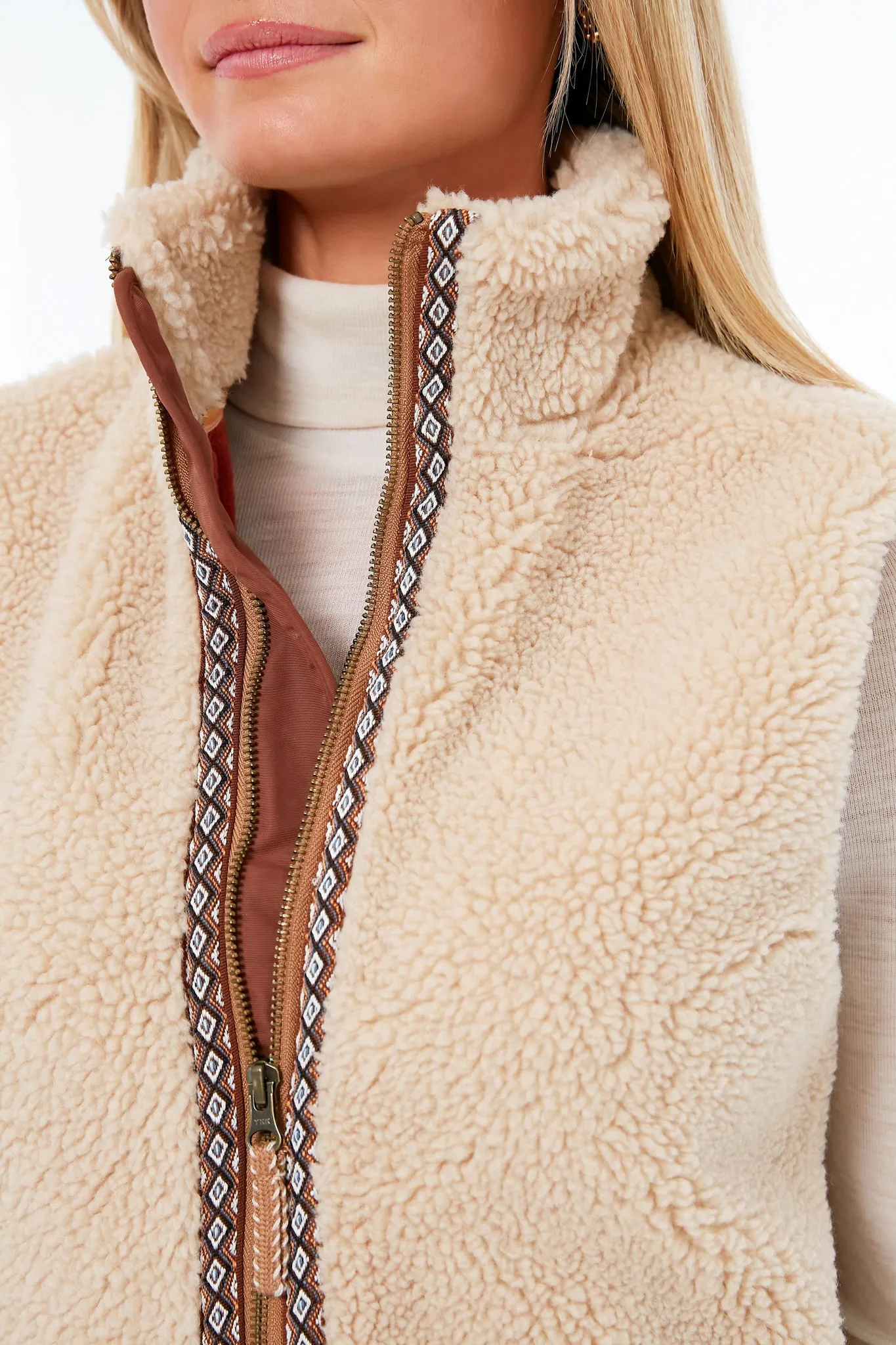 Dark Cream Ashbury HP Fleece Vest