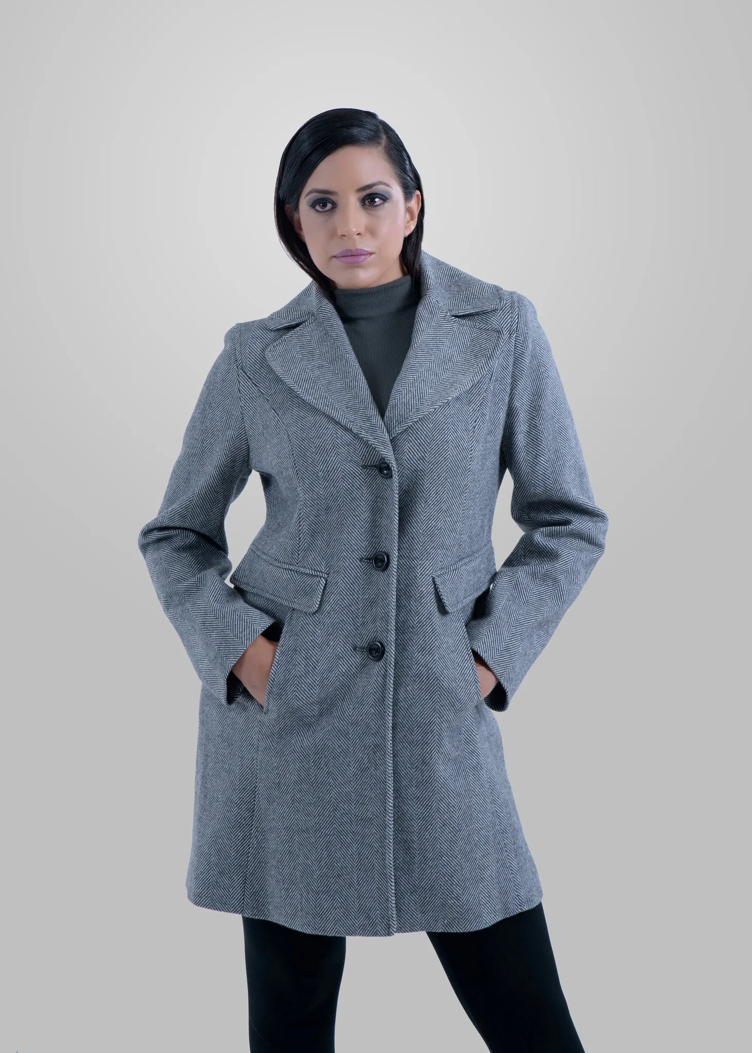 DELLA - CLASSIC SINGLE BREASTED LONG COAT