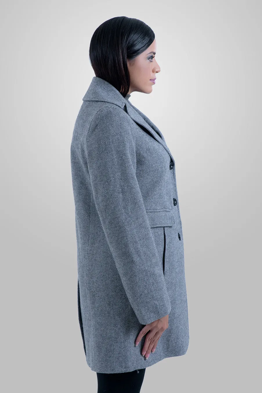 DELLA - CLASSIC SINGLE BREASTED LONG COAT