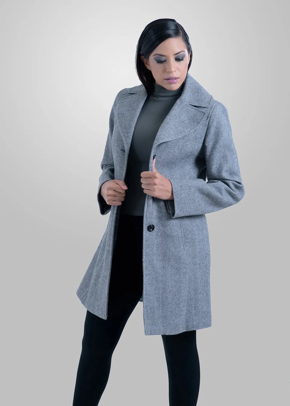 DELLA - CLASSIC SINGLE BREASTED LONG COAT