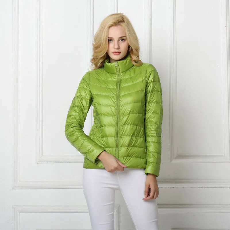 Duck Down Jacket Women Light Coat Female Warm Parkas for Women's Outwear 90% White Duck Down High