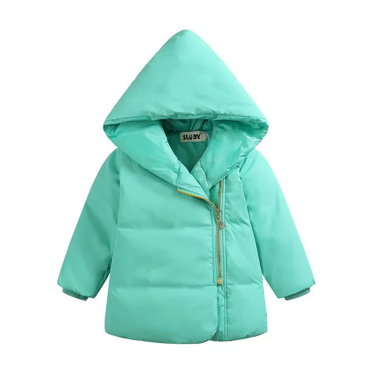 Fashion Children Girls Boys Warm Thick Down Parkas Children Long Outerwear Hooded Jacket Coat Clothing for Kids
