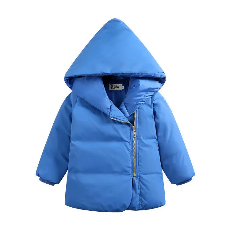 Fashion Children Girls Boys Warm Thick Down Parkas Children Long Outerwear Hooded Jacket Coat Clothing for Kids
