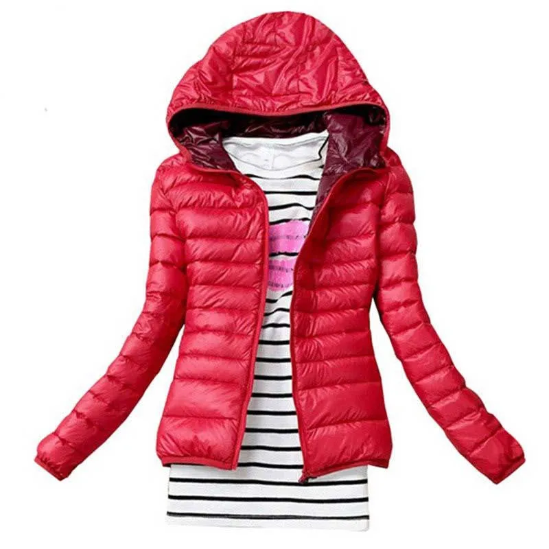 Fashion Parkas Winter Female Down Jacket Women Clothing Winter Coat Color Overcoat Women Jacket Parka