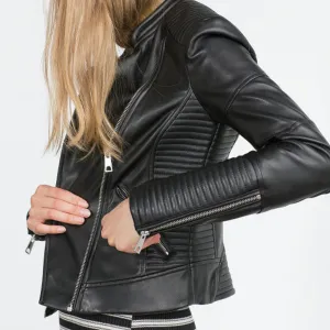 Fashion Women Faux Soft Leather Jackets HOT Pu Black Blazer Zippers Coat Motorcycle Outerwear