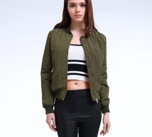 Flight army green bomber jacket women jacket and women's coat clothes bomber ladies