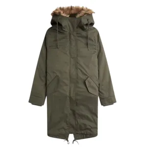 Fred Perry J6504 638 Field Green 2 In 1 Zip In Liner Parka