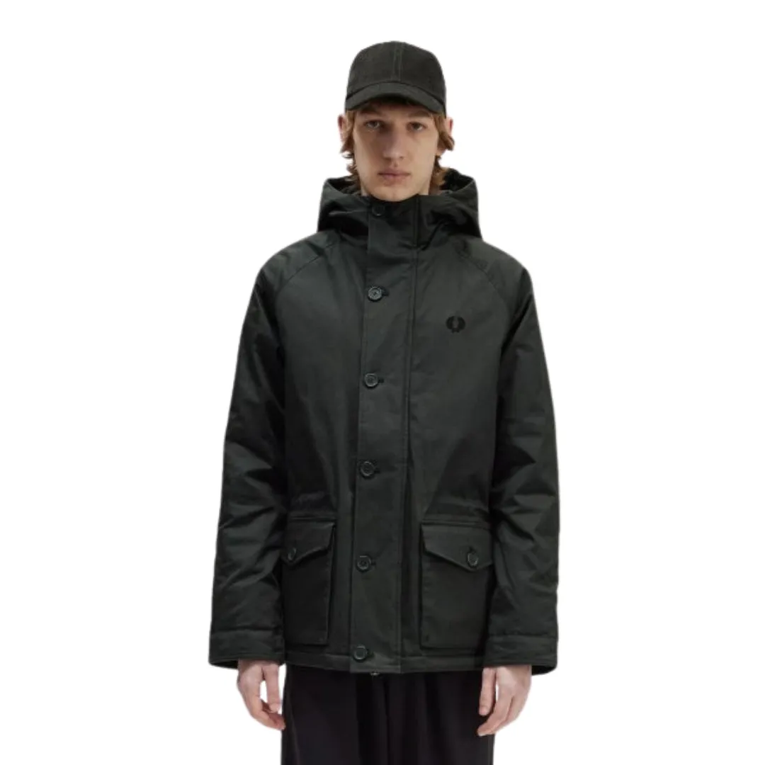Fred Perry J6505 Q20 Night Green Short Snorkel Parka