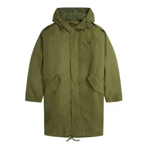 Fred Perry J6525 Q50 Parka Green Fur Lined Parka