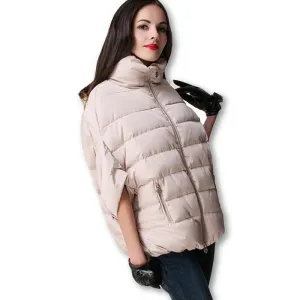 full ladies fashion down coat winter jacket outerwear Bat sleeve thick women jackets parka overcoat women cotton-padded