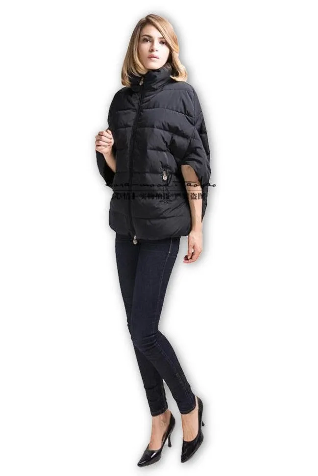 full ladies fashion down coat winter jacket outerwear Bat sleeve thick women jackets parka overcoat women cotton-padded