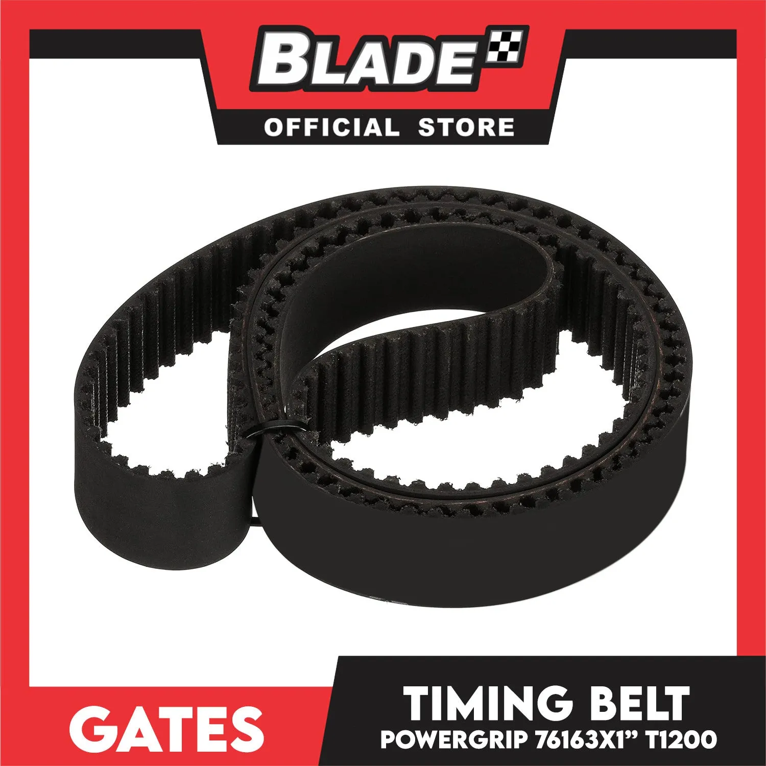 Gates Automotive PowerGrip Timing Fan Belt T1200 For Hyundai, Kia and Mitsubishi