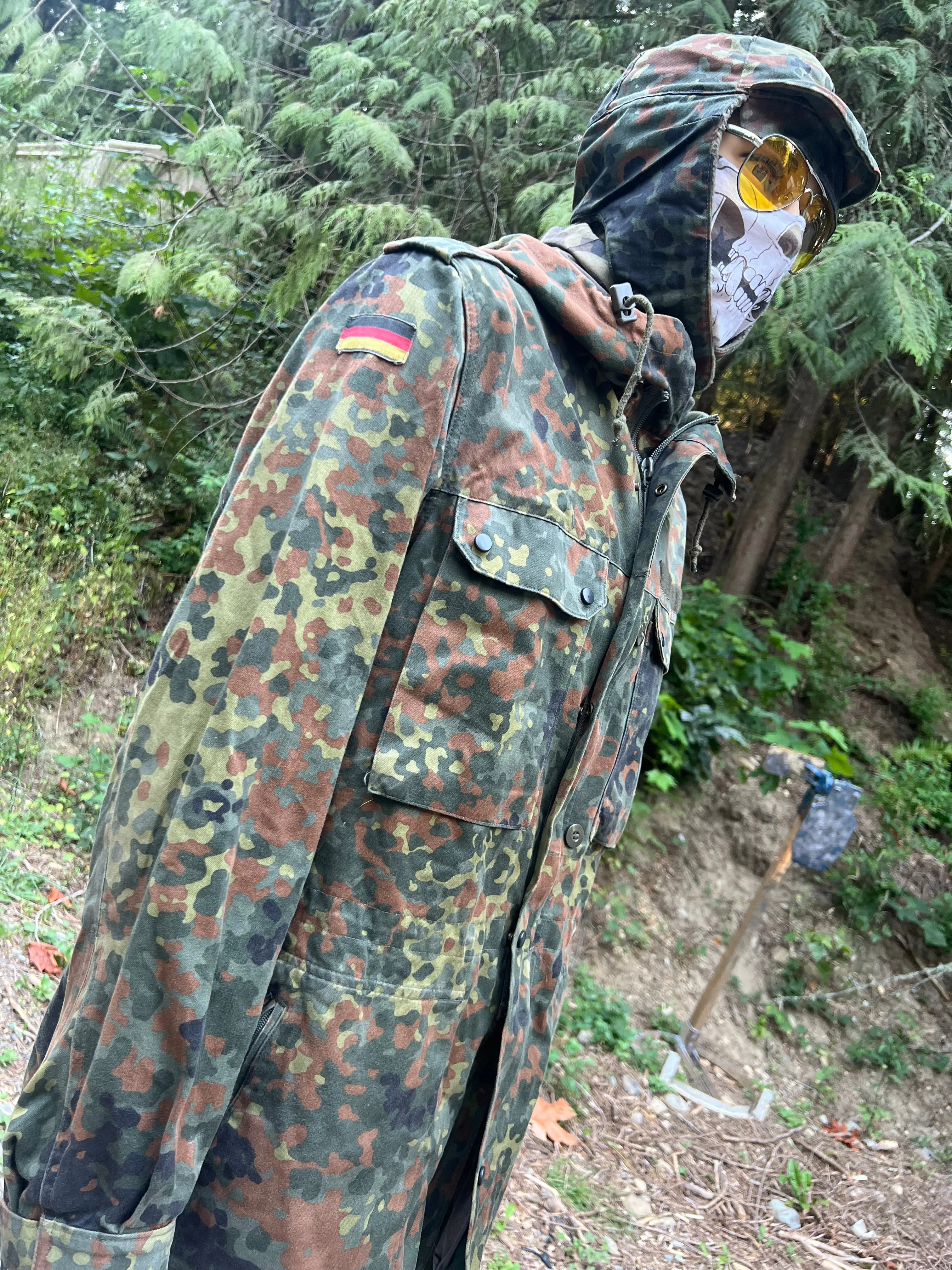 German Military Bundeswehr Flecktarn Light Parka - Used