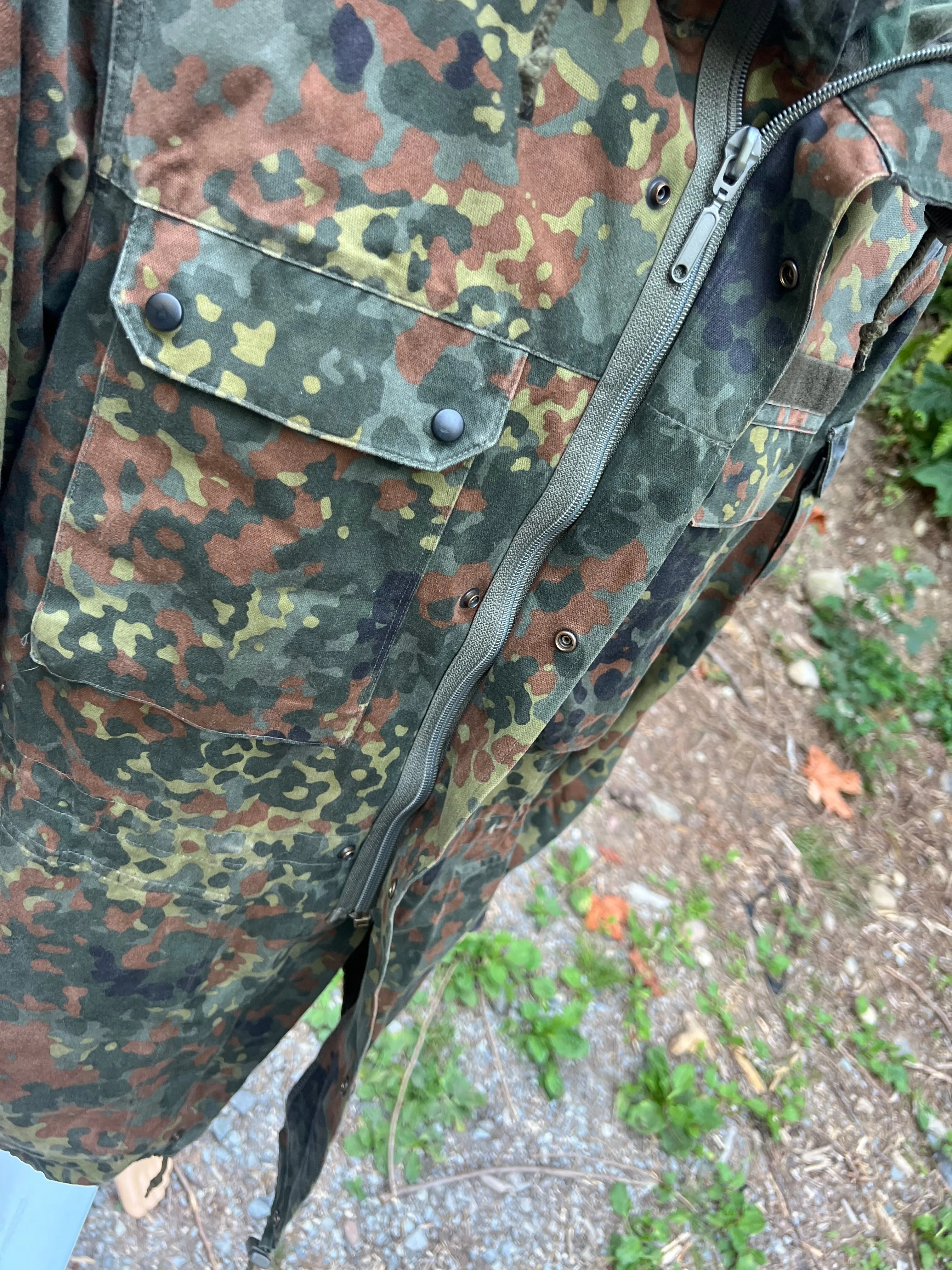 German Military Bundeswehr Flecktarn Light Parka - Used
