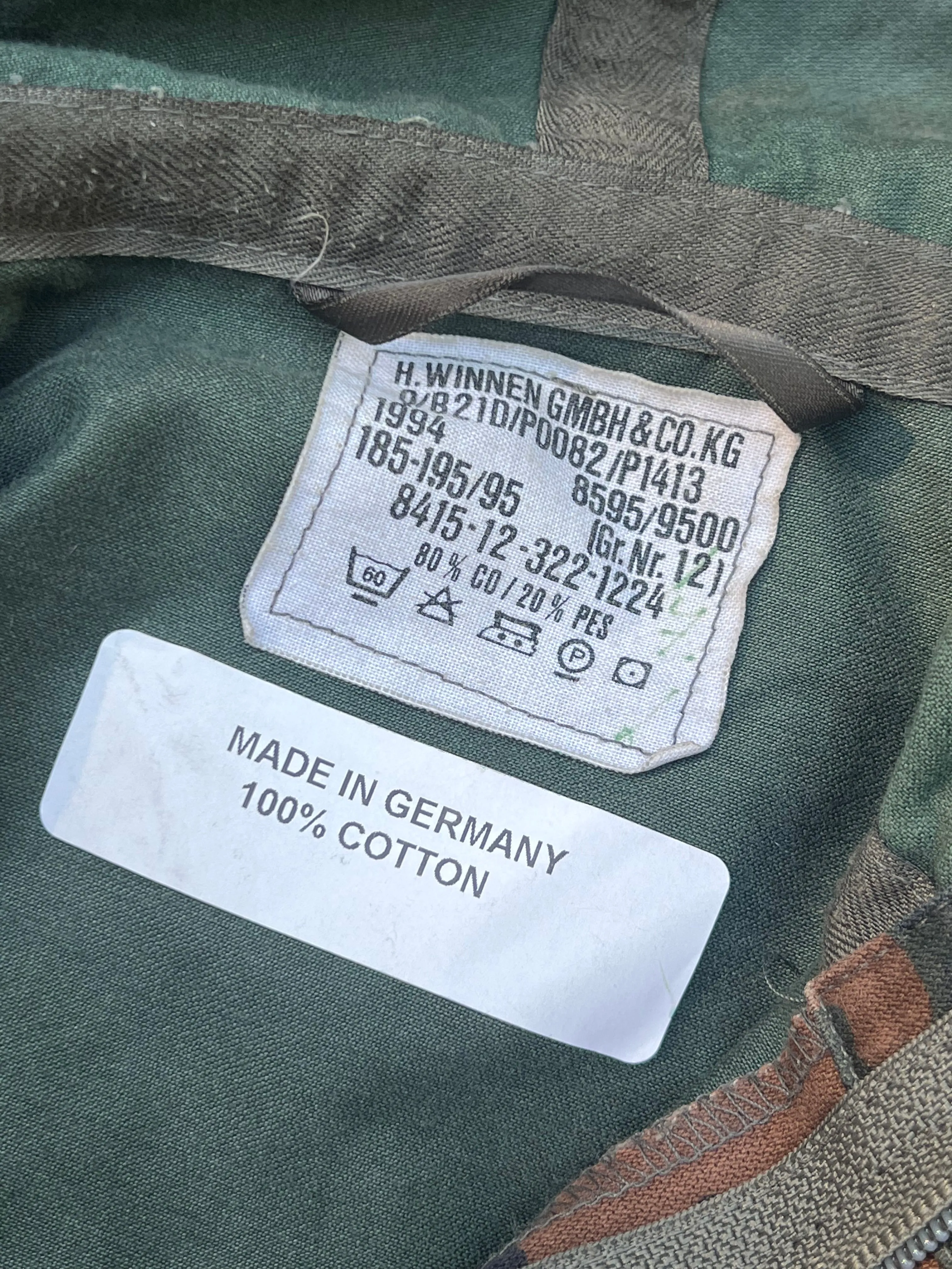German Military Bundeswehr Flecktarn Light Parka - Used