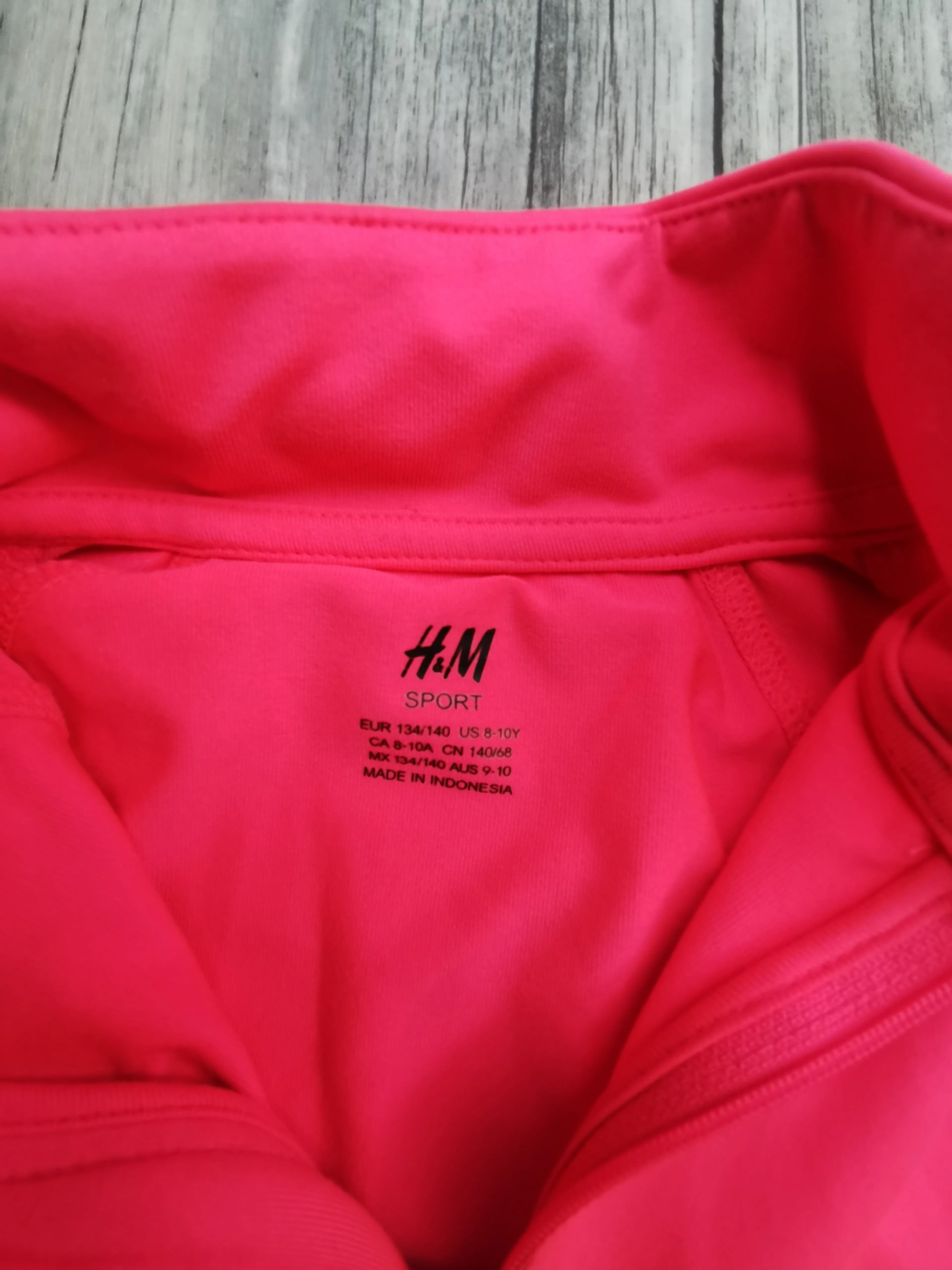 GIRL SIZE 8/10 YEARS - H&M SPORT, Zippered Athletic Jacket VGUC B36