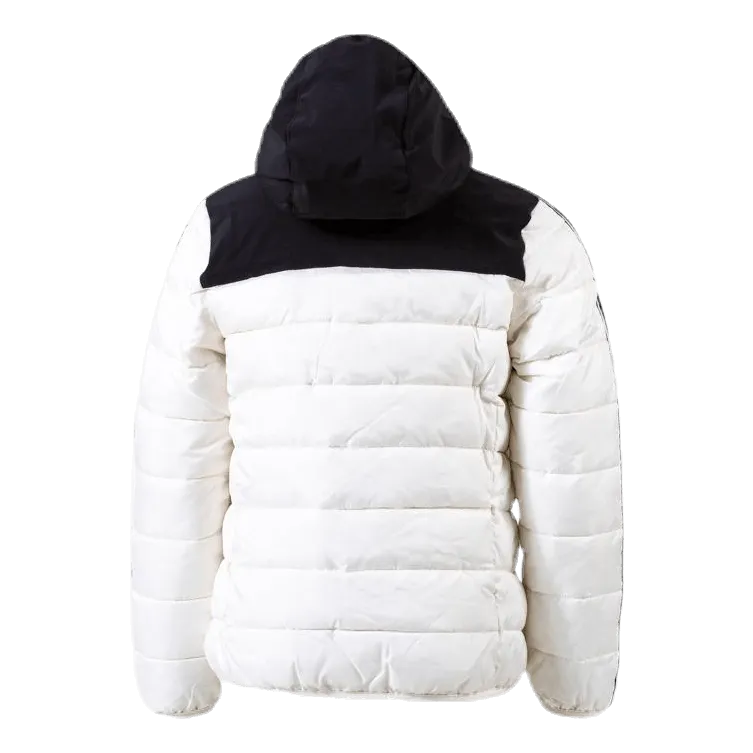 Girls Hooded Jacket White/Black