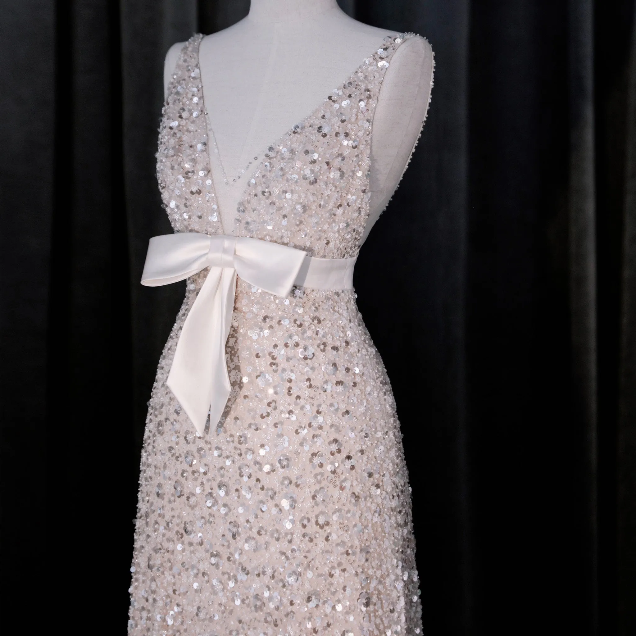 Glitter Women's Sequin Formal Dresses & Evening Gowns with Backless
