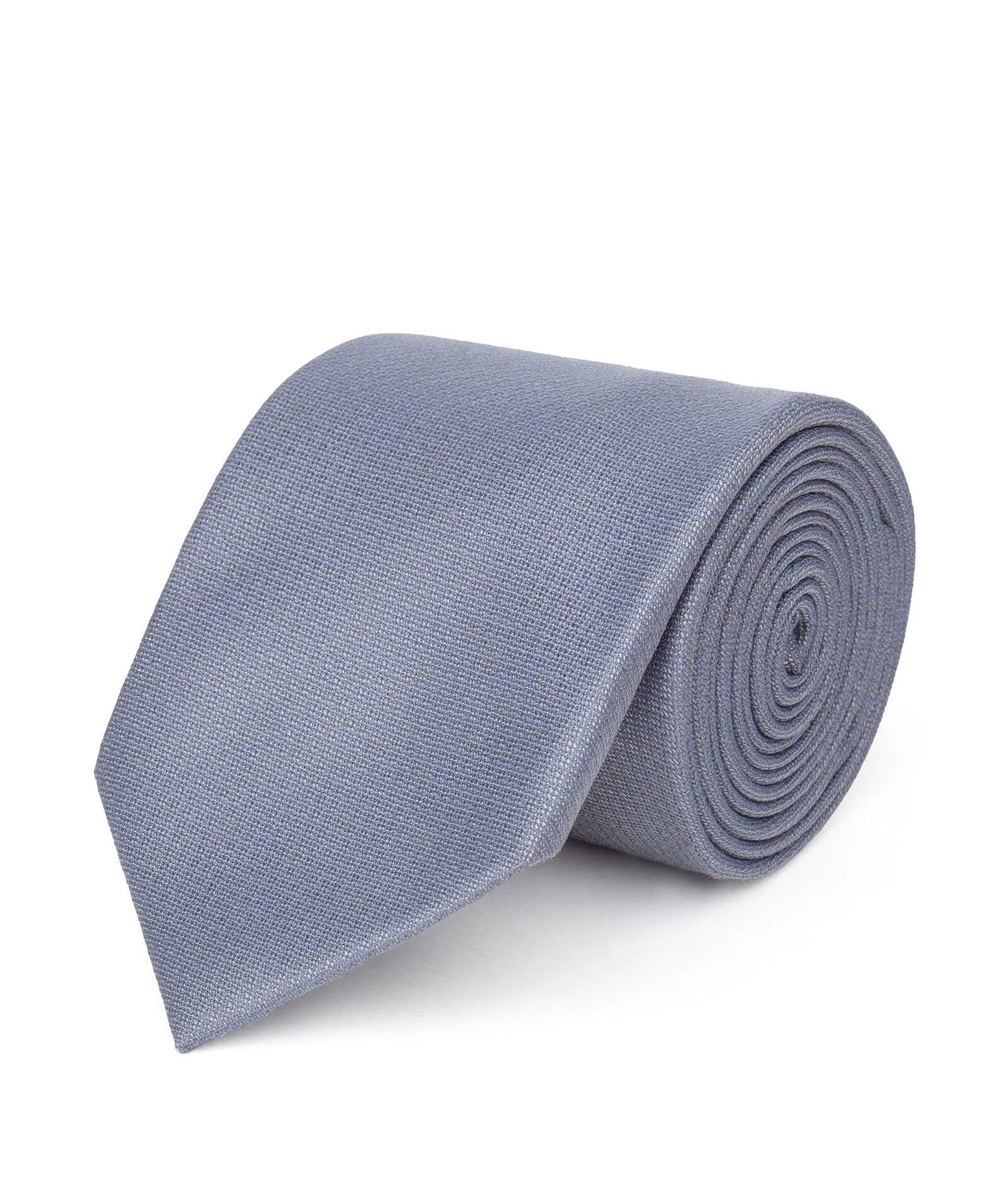 Handmade Grey Wool and Silk Men's Tie