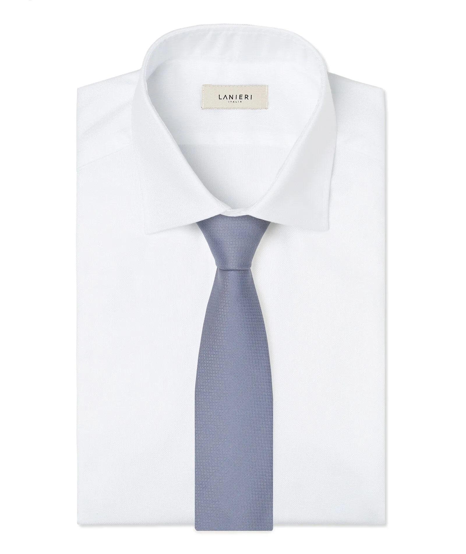 Handmade Grey Wool and Silk Men's Tie