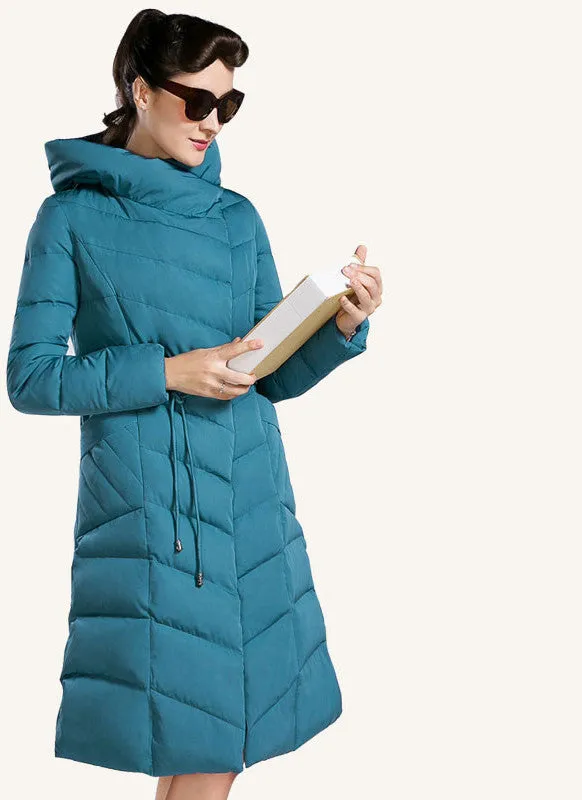 High Jacket Women Plus Size Long Fashionable Women's Coat Hooded Warm Down Jacket Parka 4XL